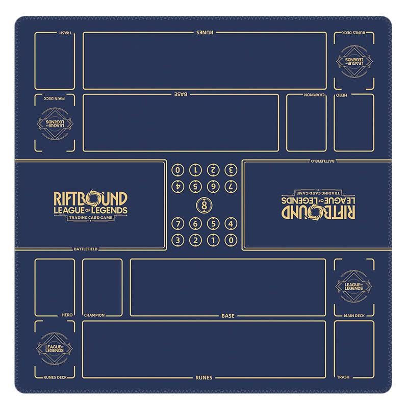 Riftbound LOL Playmat Two Players - League of Legends Trading Card Game - Duo Zones Battlefield 24" x 24" inches (60x60 cm)