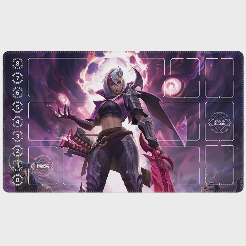 Briar Riftbound LOL Playmat - League of Legends Inspired Trading Card Game - 24" x 14" inches (600 x 350 x 2 mm) Stitched Edges