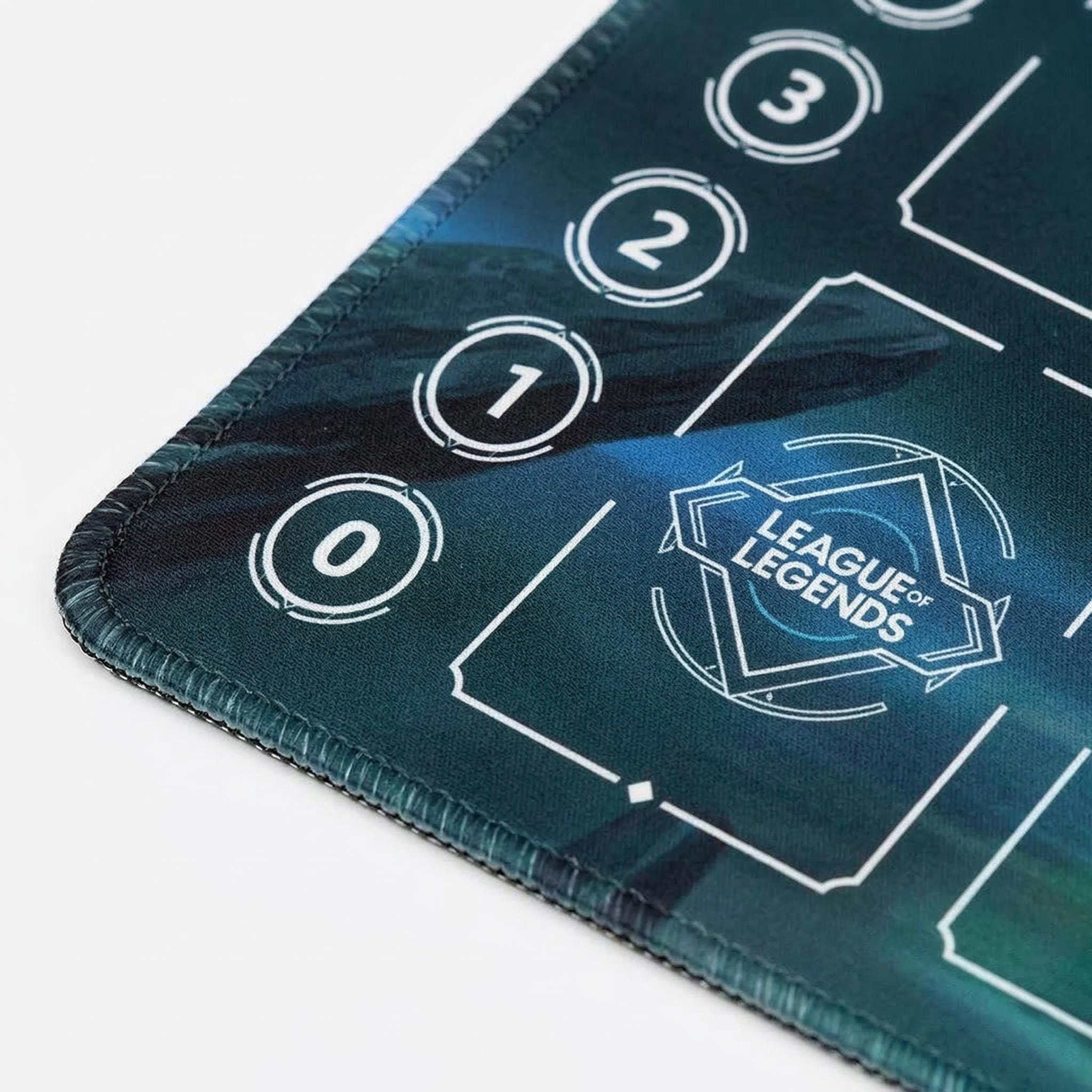 Lucian League of Legends Riftbound Playmat | Trading Card Game Pad | LOL Desk Mat | 24" x 14" inches Stitched Edges