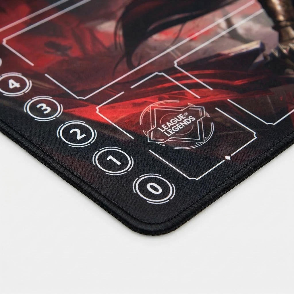 Katarina League of Legends Riftbound Playmat | Trading Card Game Play Pad | LOL Desk Mat | 600x350x2mm Stitched Edges