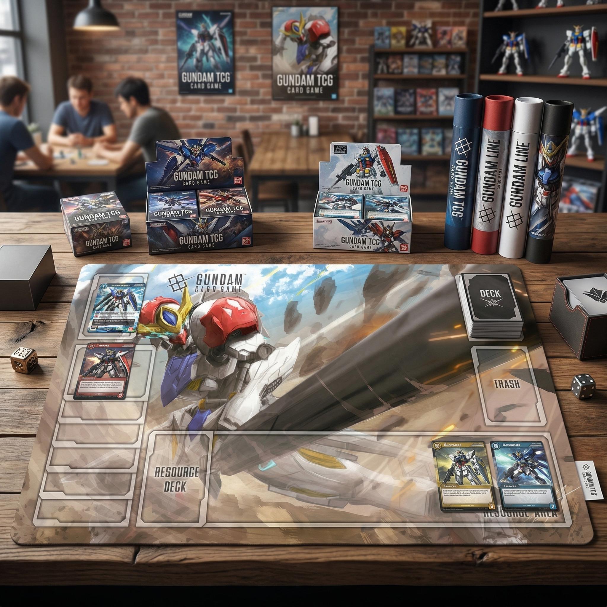 SW-G-08 Gundam Barbatos Lupus Rex Playmat - Gundam Card Game - 24" x 14" inches (600 x 350 mm) - Trading Card Game