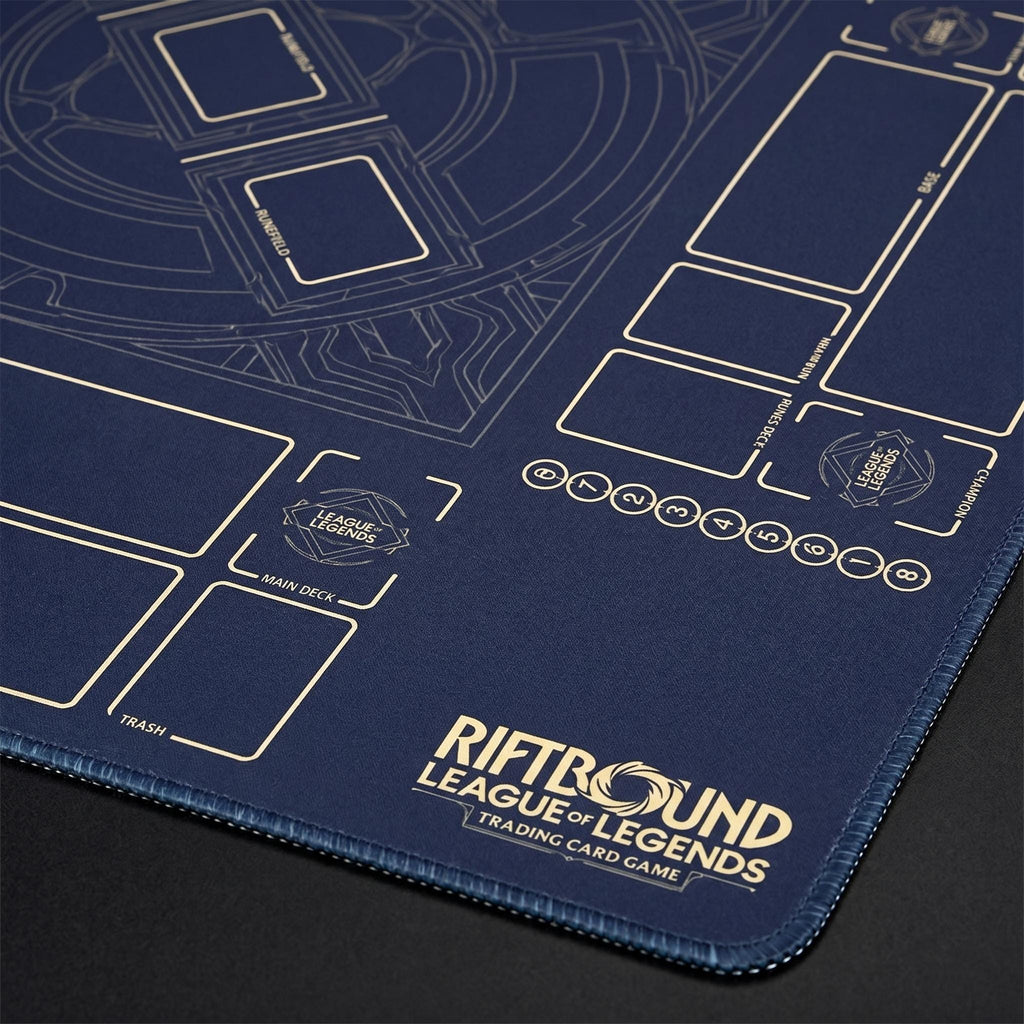 2v2 Four Player Riftbound LOL Playmat - 4-Player League of Legends Trading Card Game Table Mat - TCG Arena Desk Pad 100 x 100 cm