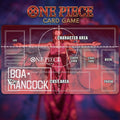 Boa Hancock One Piece Card Game Playmat - Custom TCG Mat with Zones - Pirate Empress Boa Hancock OPCG Accessories - Anime Gaming Desk Mat