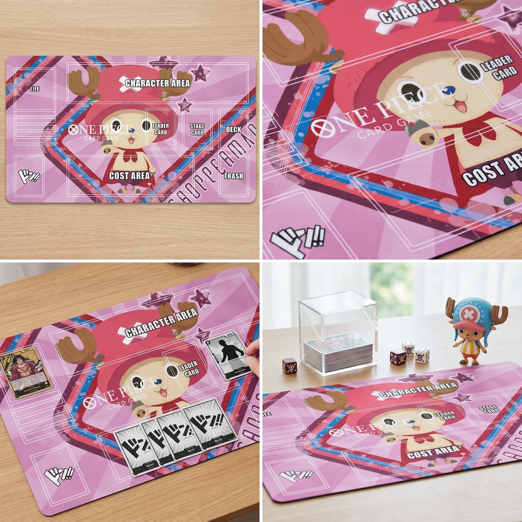 Chopperman One Piece Card Game Playmat - Tony Tony Chopper TCG Mat with Card Zones - Custom Anime Playmat for OPTCG - High-Definition Print