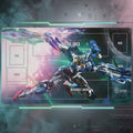 Gundam 00 Qan[T] Playmat, 24x14 Inch Card Gaming Pad, Mecha Mousepad