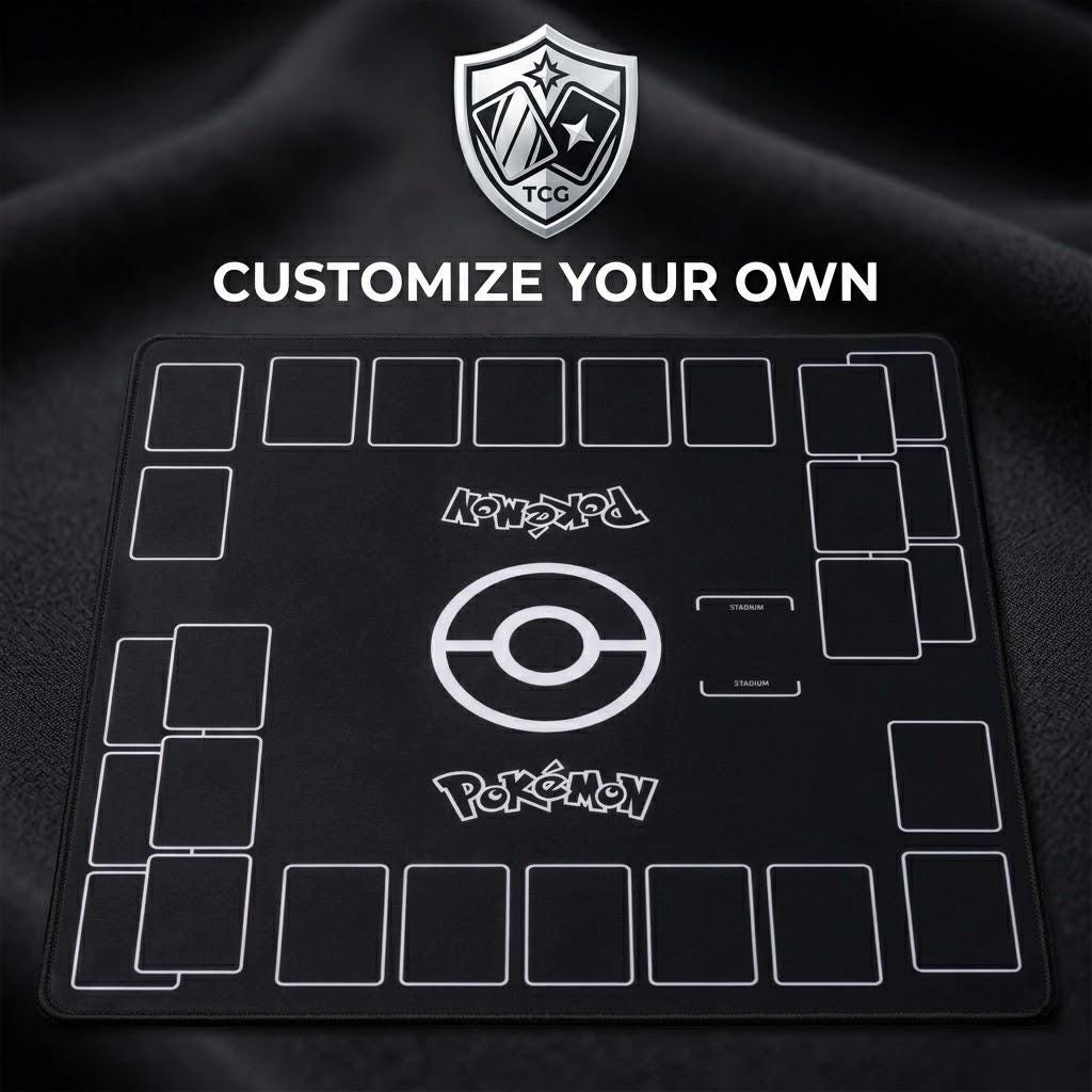 Customize Your Own Pokemon Playmat Two Player | Personalized Pokemon Mat 24 x 24 inches