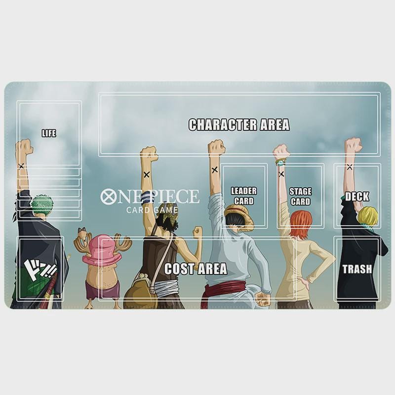 One Piece TCG Playmat - Alabasta Farewell X Mark Straw Hat Crew - Zoned TCG Mat - Luffy Zoro Nami Sanji - Custom Anime Desk Mat Gift