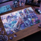 Crystal Rose Jana Riftbound Playmat – League of Legends Inspired TCG Surface (24" x 14")