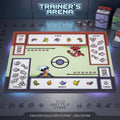 Pixel Pokemon Playmat Two Player | Custom Pixel Design Pokemon Mat 24 x 24 inches