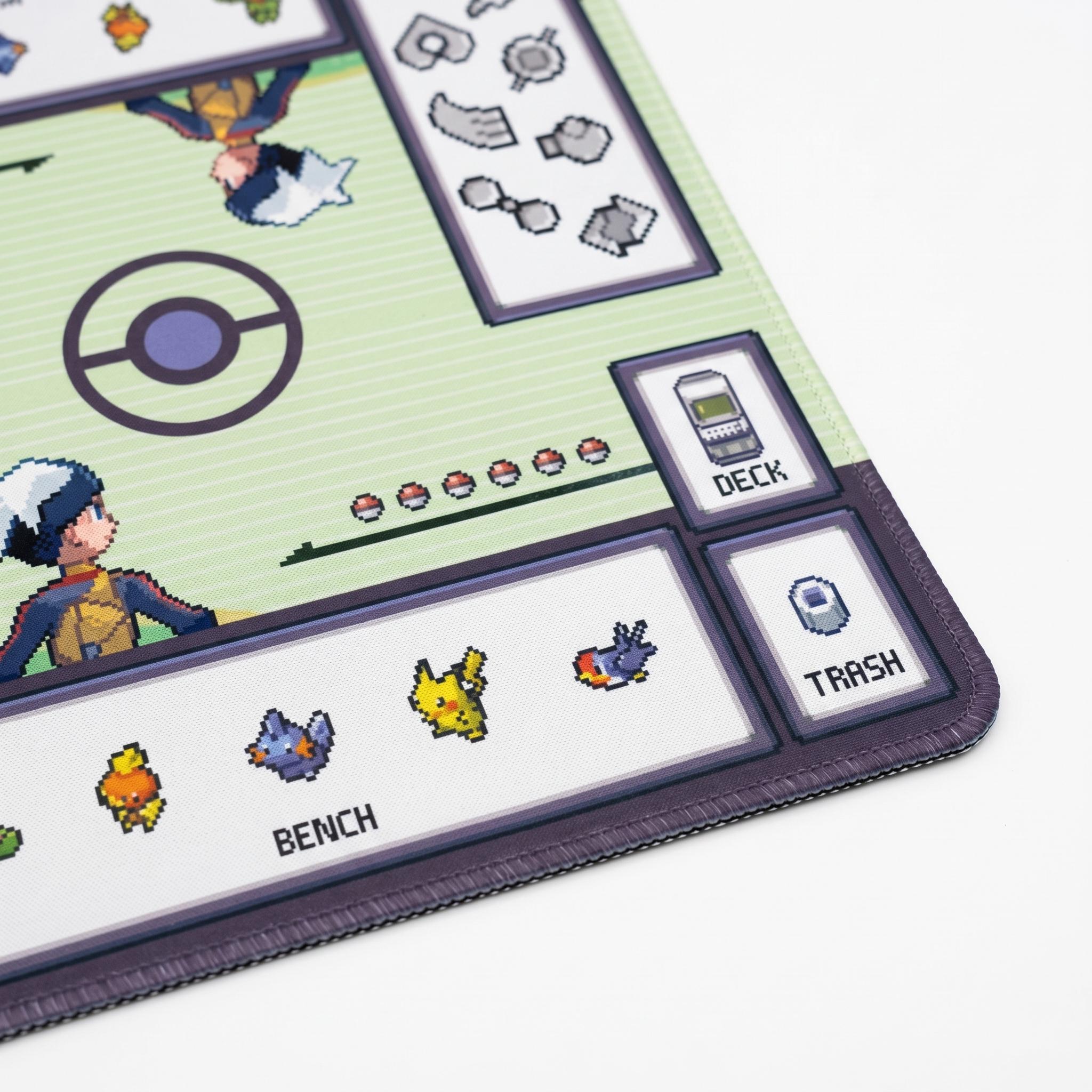 Duo Pokemon Playmat | 2 Player PTCG Battle Mat | Duel Playmat | Two-Player Layout | 24 x 24 inches